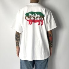 画像6: PORKCHOP GARAGE SUPPLY  THREE TONE ROUNDED TEE (WHITE) (6)