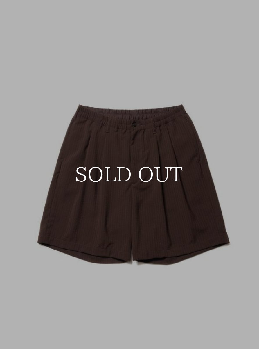 画像1: COOTIE   T/W Sucker 2 Tuck Easy Shorts (Brown) (1)