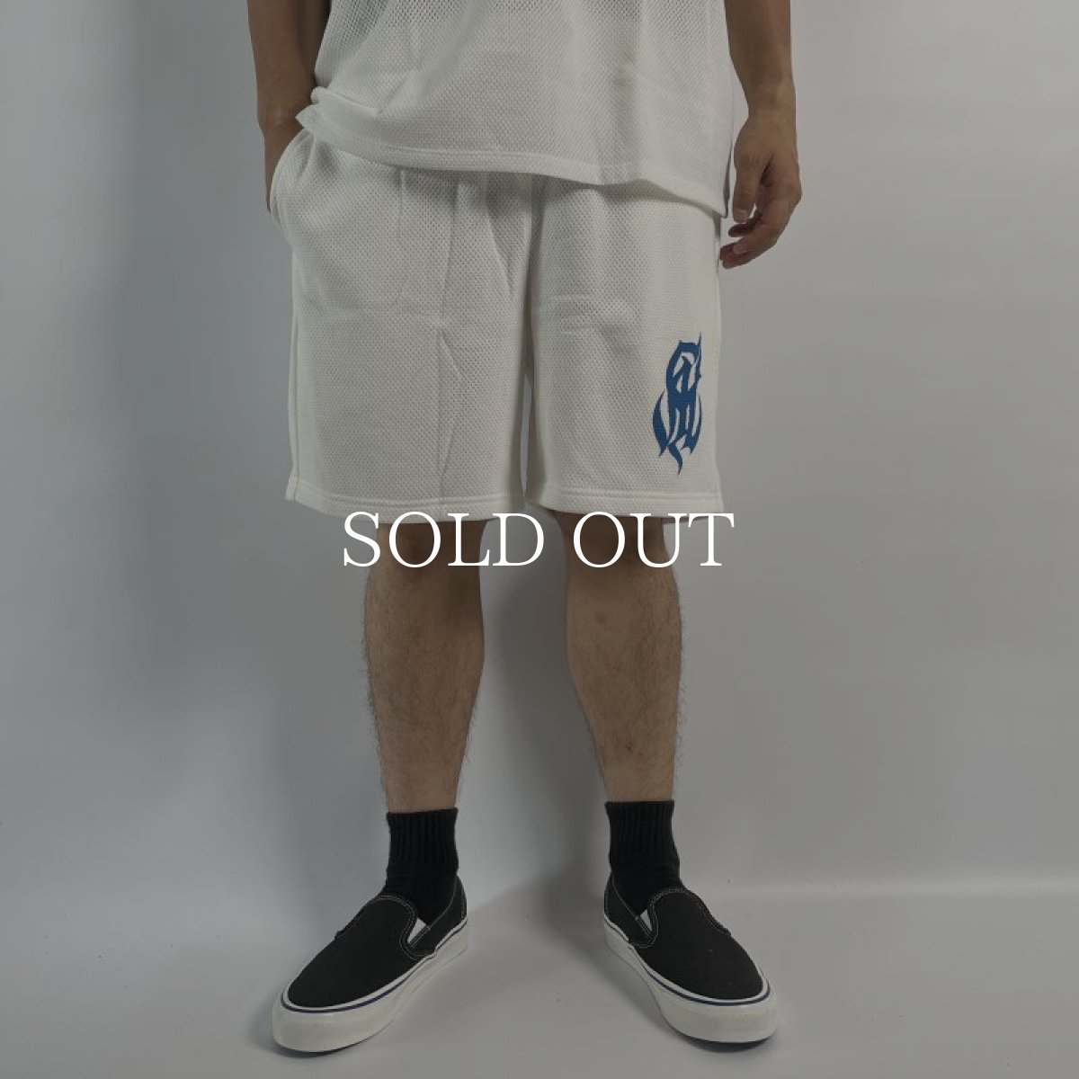 画像6: CALEE  NT Logo ct mesh game easy shorts (White) (6)