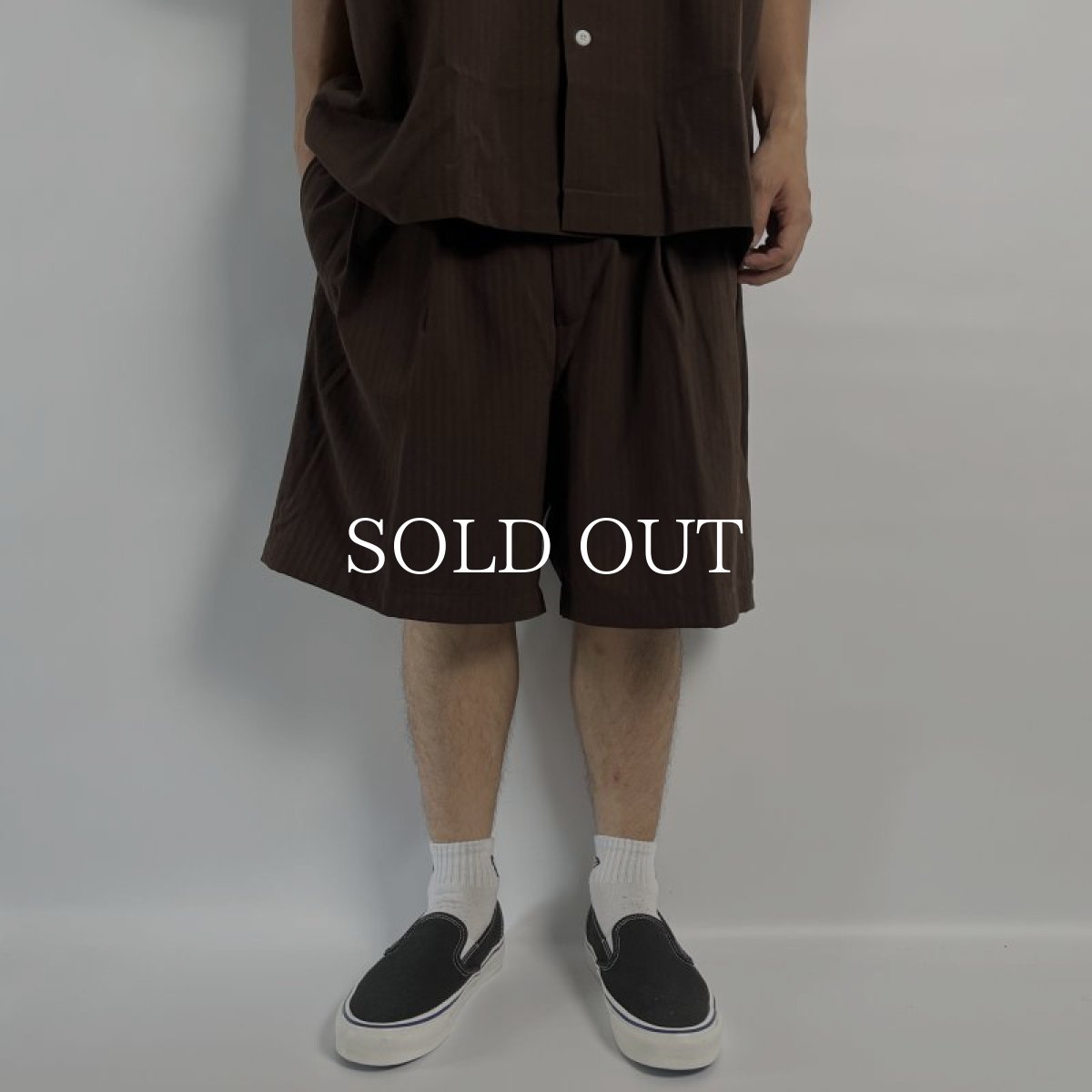 画像2: COOTIE   T/W Sucker 2 Tuck Easy Shorts (Brown) (2)
