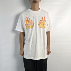 画像5: LFYT  LFYT FLAME TEE (WHITE) (5)