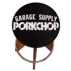 画像2: PORKCHOP GARAGE SUPPLY  【再入荷】PORK STOOL Large (BLACK) (2)