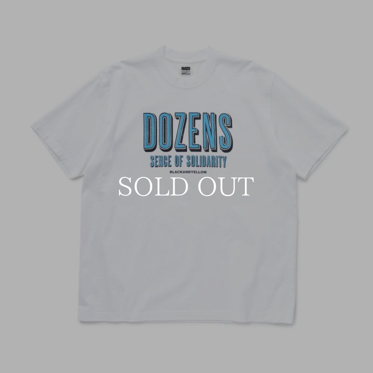 画像1: RATS  DOZENS TEE (WHITE x BLUE) (1)