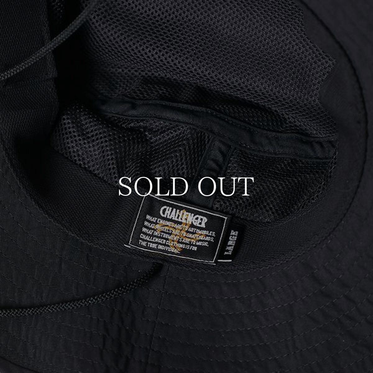 画像7: CHALLENGER  BEACH BUCKET HAT (BLACK) (7)