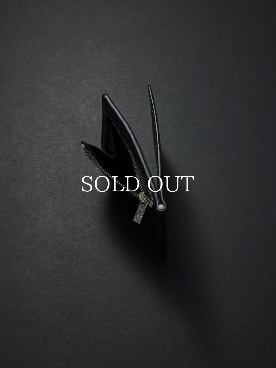 画像3: ANTIDOTE BUYERS CLUB   Money Clip Wallet(Crocodile) (Black) (3)