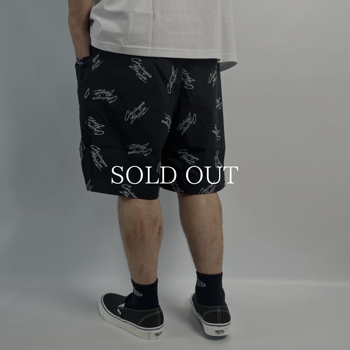 画像8: CHALLENGER  MULTI SIGNATURE CARGO SHORTS (BLACK) (8)