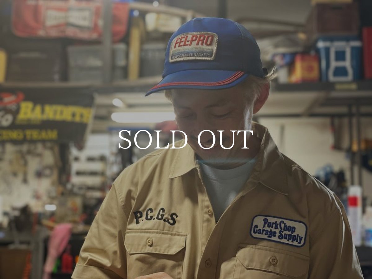 画像6: PORKCHOP GARAGE SUPPLY  ROUNDED WAPPEN WORK SHIRT (BEIGE) (6)