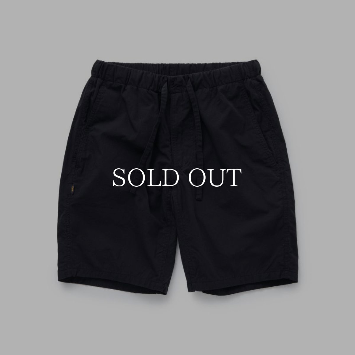 画像1: RATS  ZIP COTTON SHORTS SOLID (BLACK) (1)