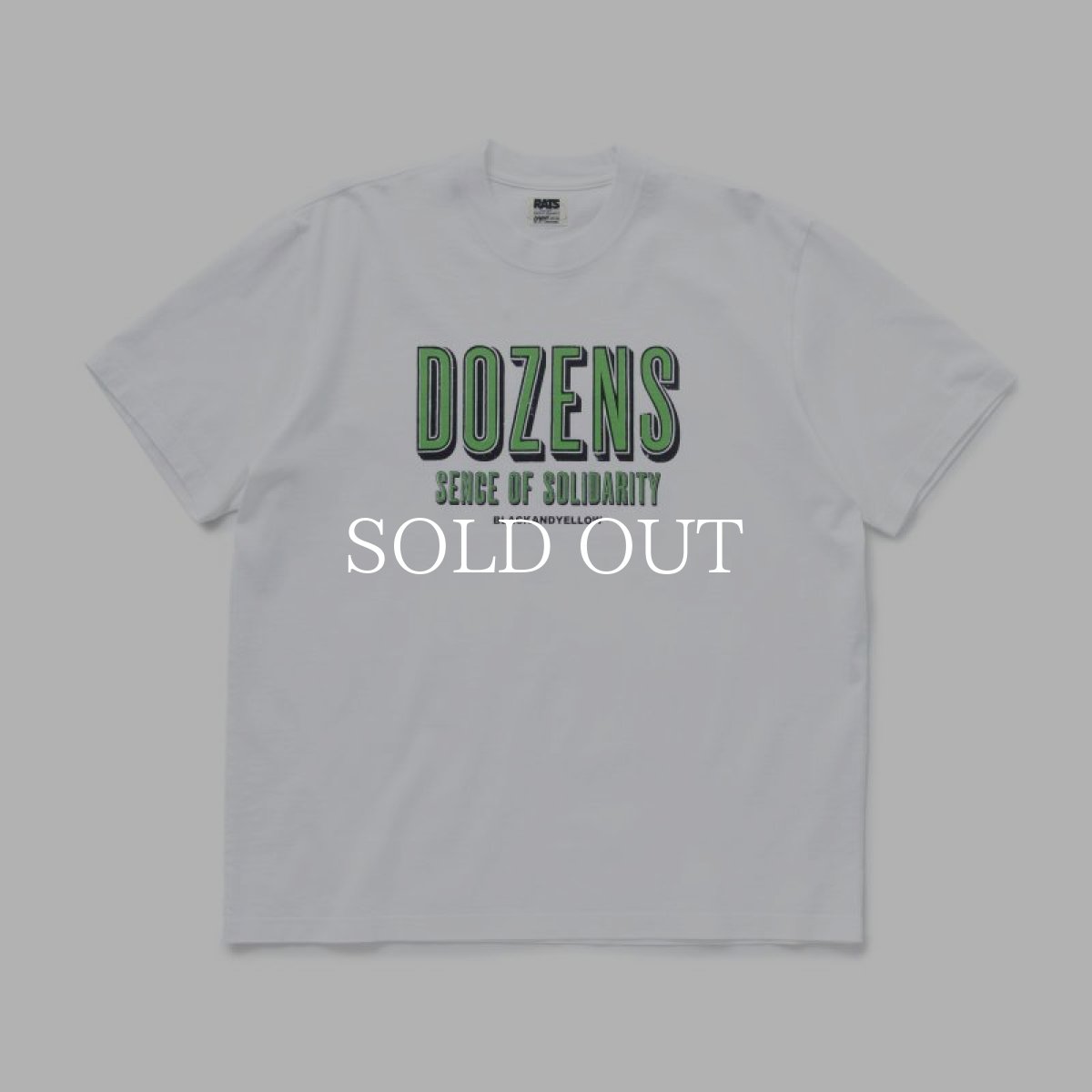 画像1: RATS  DOZENS TEE (WHITE x GREEN) (1)