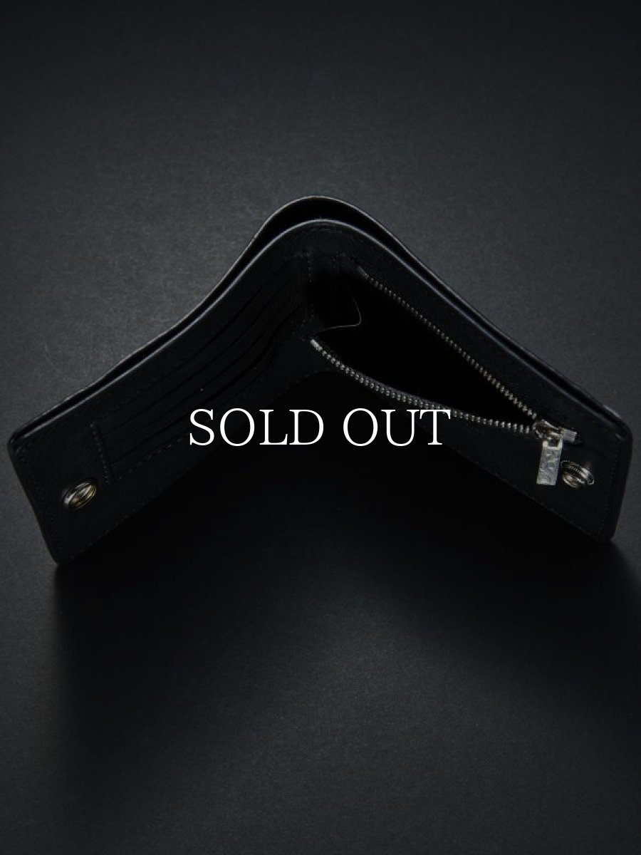 画像4: ANTIDOTE BUYERS CLUB   Two Fold Wallet(Crocodile) (Black) (4)