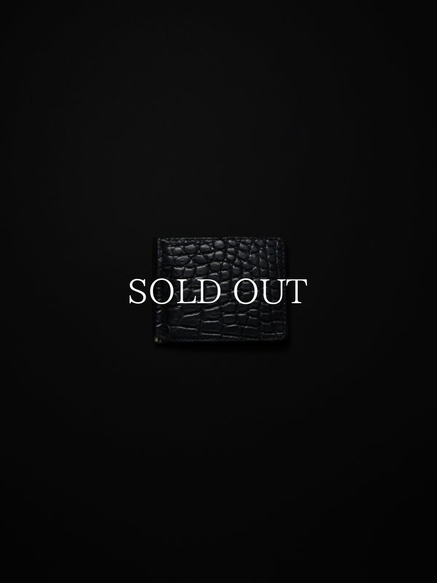 画像2: ANTIDOTE BUYERS CLUB   Money Clip Wallet(Crocodile) (Black) (2)