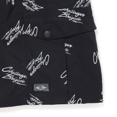 画像3: CHALLENGER  MULTI SIGNATURE CARGO SHORTS (BLACK) (3)