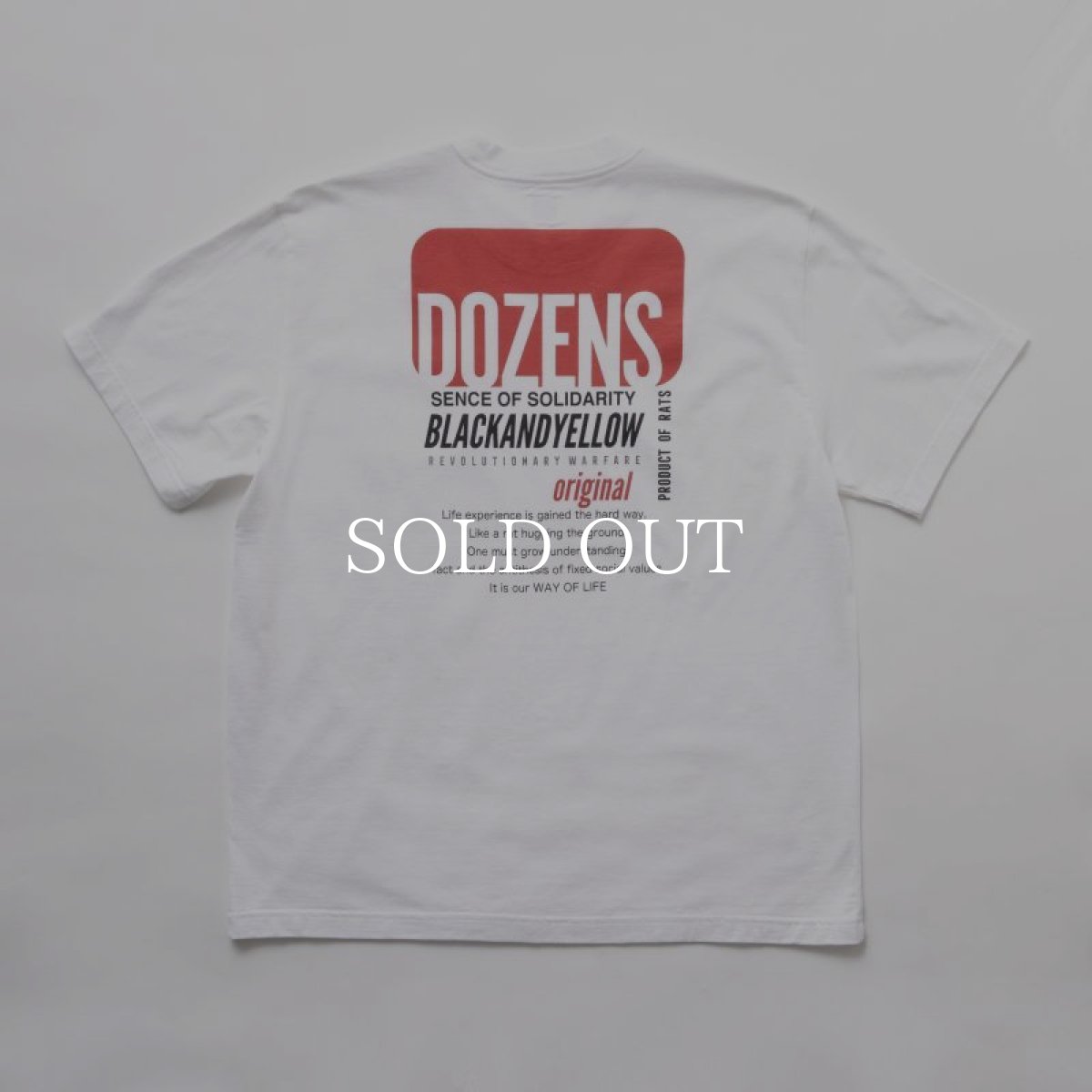 画像2: RATS  COLOR TAG TEE (WHITE) (2)