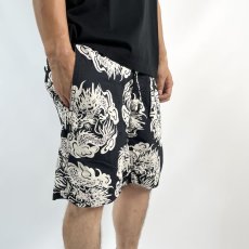 画像5: RATS  ZIP COTTON SHORTS PRINT (BLACK) (5)