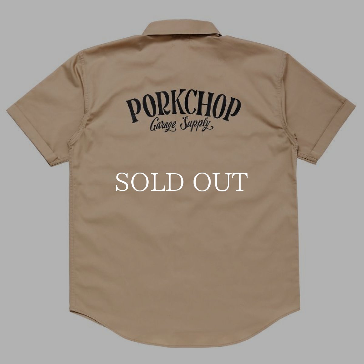 画像2: PORKCHOP GARAGE SUPPLY  ROUNDED WAPPEN WORK SHIRT (BEIGE) (2)