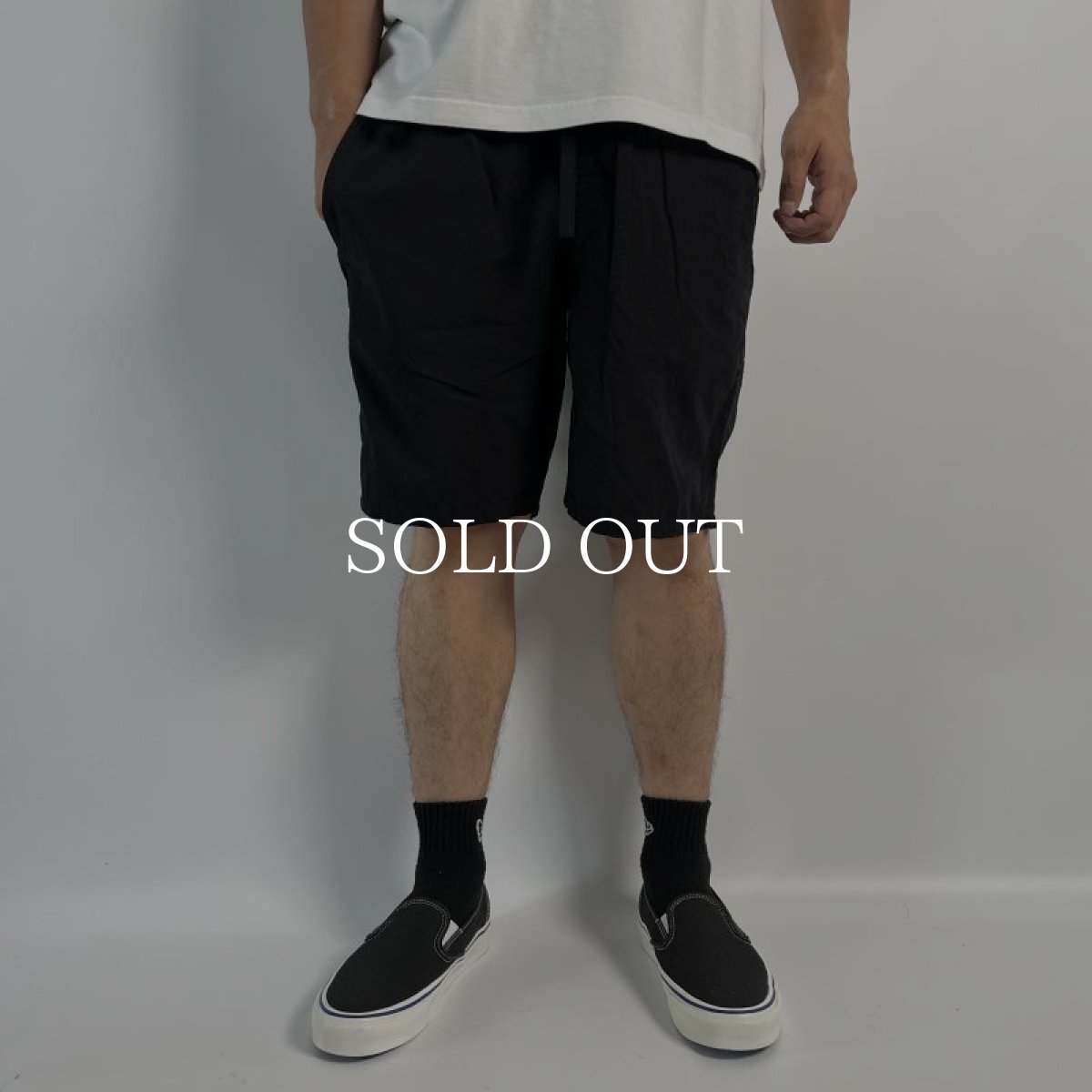 画像5: RATS  ZIP COTTON SHORTS SOLID (BLACK) (5)