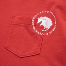 画像4: RATS  CIRCLE POCKET TEE (RED) (4)