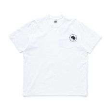 画像1: RATS  CIRCLE POCKET TEE (WHITE x BLACK) (1)