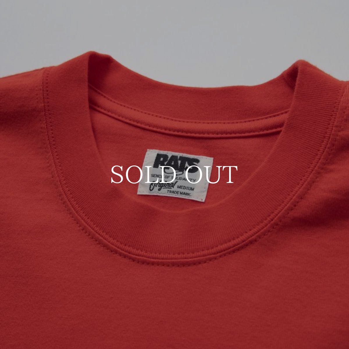 画像3: RATS  CIRCLE POCKET TEE (RED) (3)