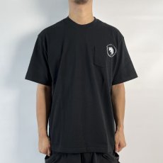 画像2: RATS  CIRCLE POCKET TEE (BLACK) (2)