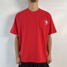 画像6: RATS  CIRCLE POCKET TEE (RED) (6)