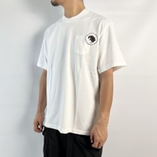 画像3: RATS  CIRCLE POCKET TEE (WHITE x BLACK) (3)