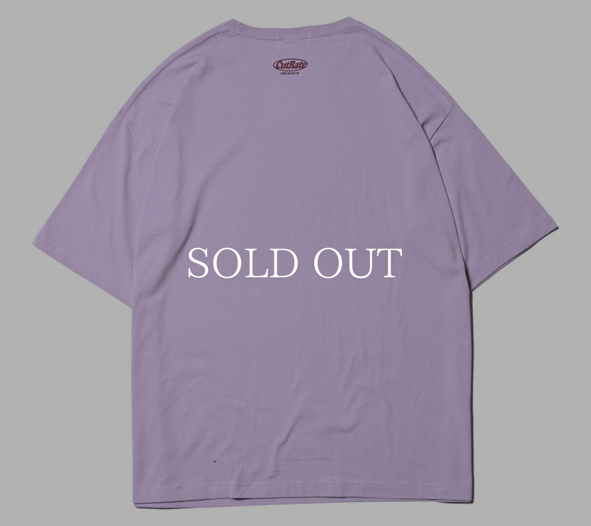 画像2: CUTRATE  CALIF LOGO DROPSHOULDER S/S -T-SHIRT (SMOKEY PURPLE) (2)