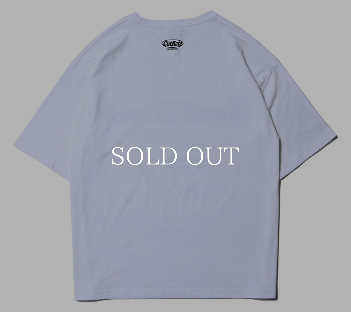 画像2: CUTRATE  LONG BEACH CA LOGO DROPSHOULDER S/S -T-SHIRT (WHITE) (2)