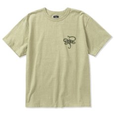 画像1: CALEE  Binder neck snake logo vintage t-shirt (Lime Green) (1)