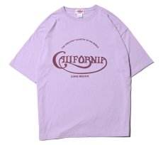 画像1: CUTRATE  CALIF LOGO DROPSHOULDER S/S -T-SHIRT (SMOKEY PURPLE) (1)