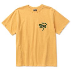 画像1: CALEE  Binder neck snake logo vintage t-shirt (Lt.Yellow) (1)