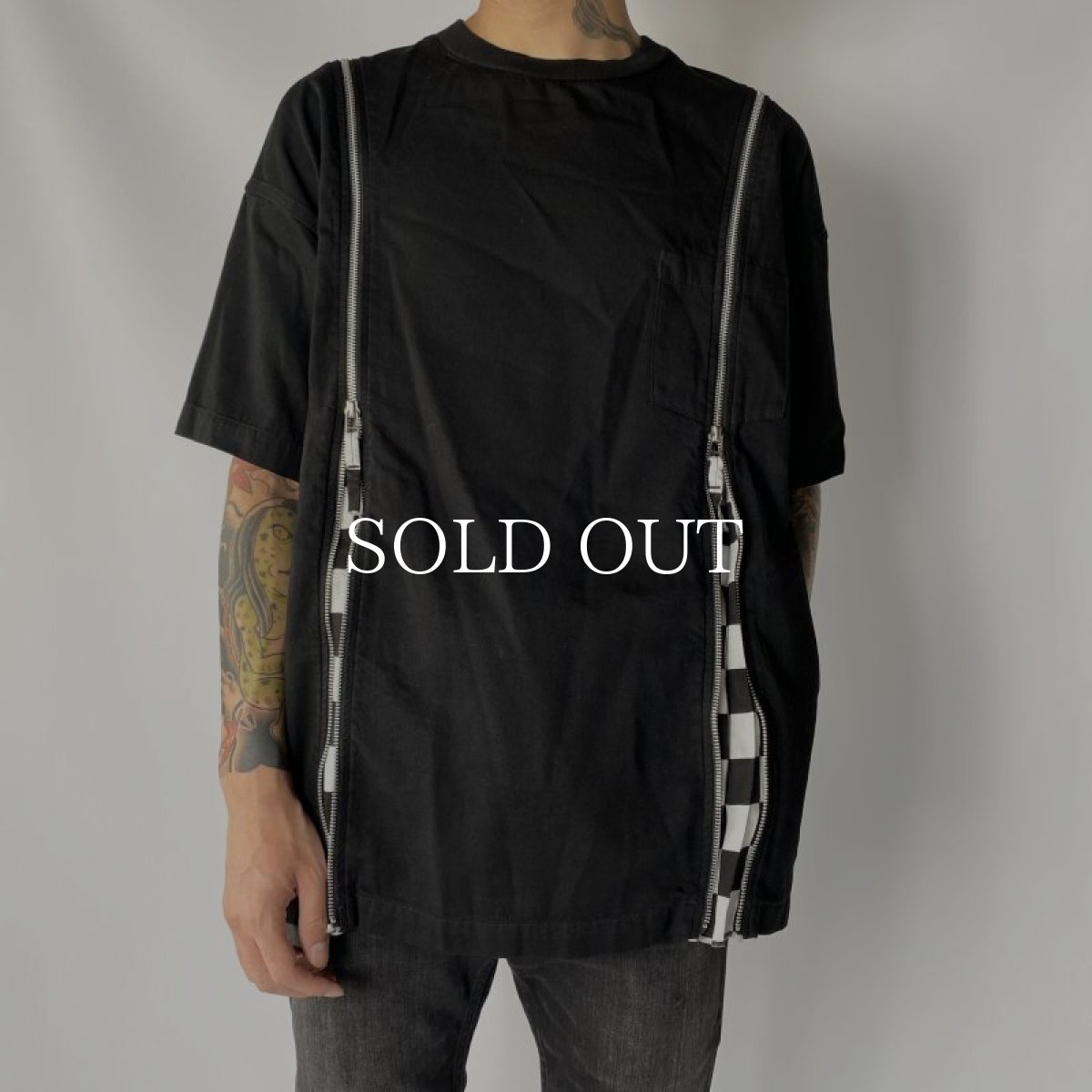 画像7: MINEDENIM  OLD PARK×MINEDENIM Zip Wide Denim T-SH (BLT) (7)