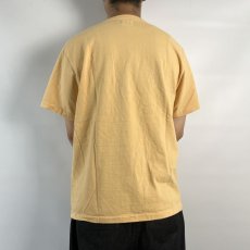 画像3: CALEE  Binder neck snake logo vintage t-shirt (Lt.Yellow) (3)