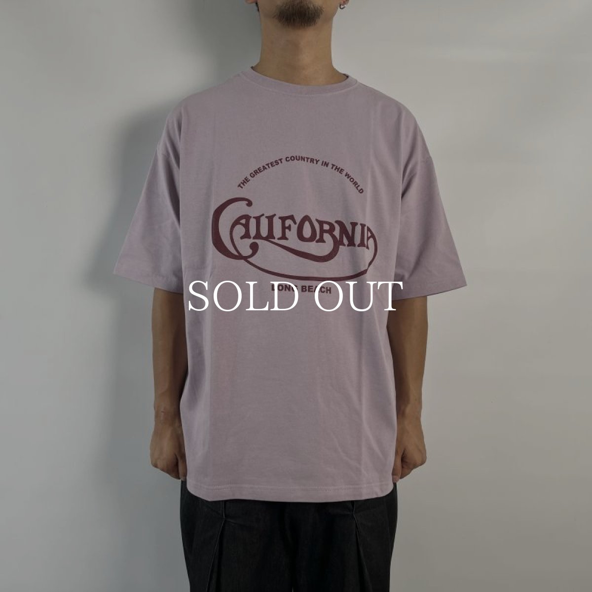 画像4: CUTRATE  CALIF LOGO DROPSHOULDER S/S -T-SHIRT (SMOKEY PURPLE) (4)