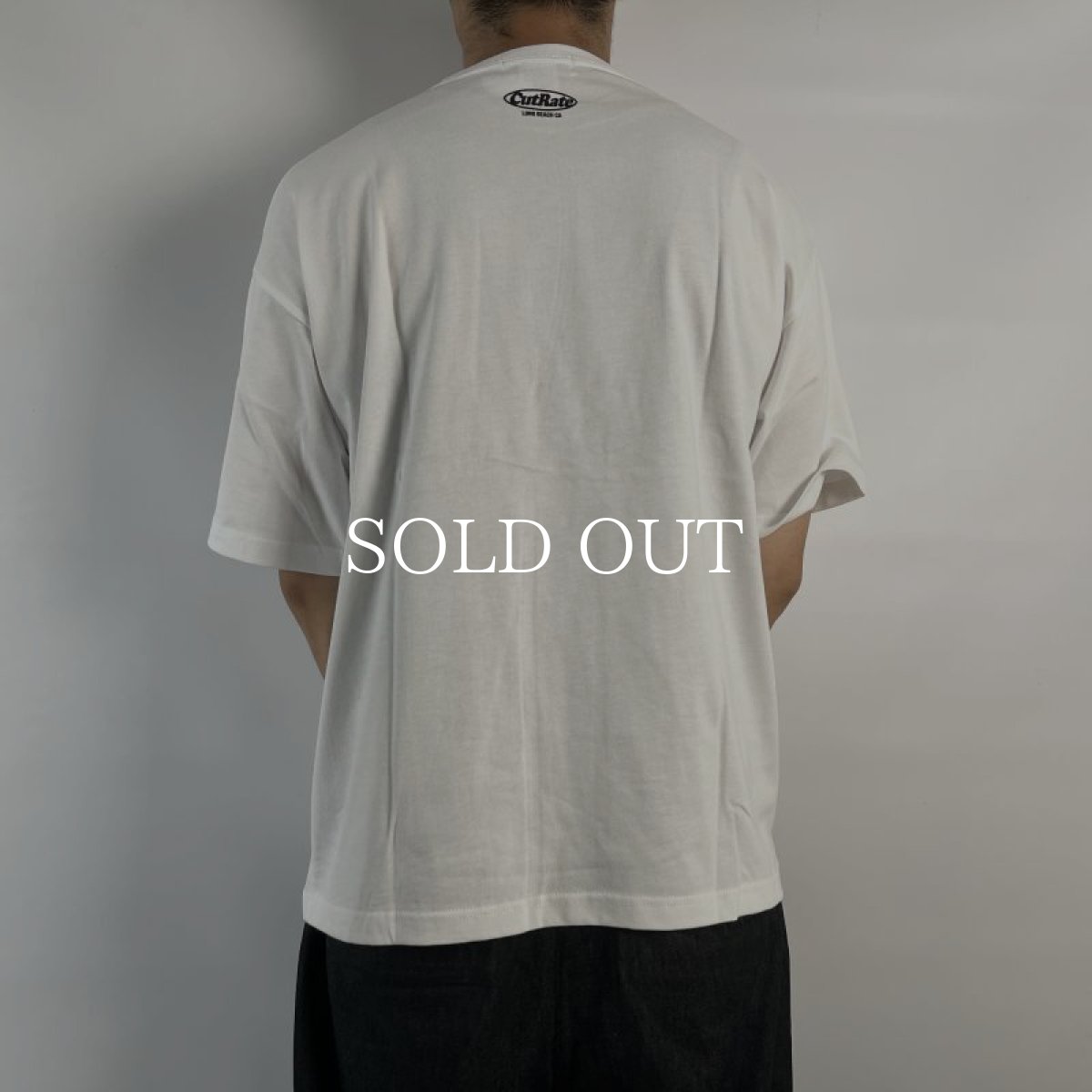 画像5: CUTRATE  LONG BEACH CA LOGO DROPSHOULDER S/S -T-SHIRT (WHITE) (5)