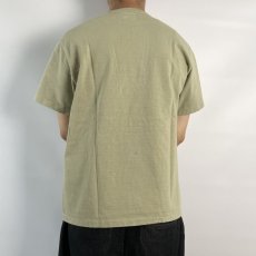 画像3: CALEE  Binder neck snake logo vintage t-shirt (Lime Green) (3)