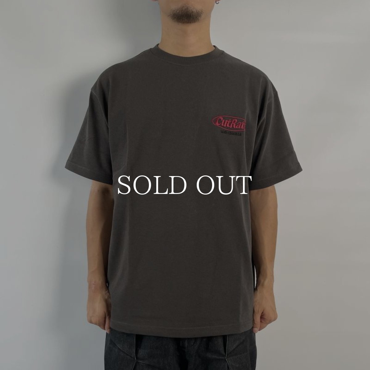 画像2: CUTRATE  CUTRATE LOGO HEAVY WEIGHT DROPSHOULDER S/S -T-SHIRT (VINTAGE BLACK) (2)
