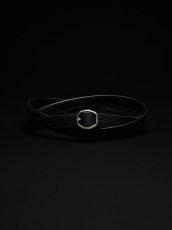 画像1: ANTIDOTE BUYERS CLUB   Leather Extra Narrow Belt (Black) (1)