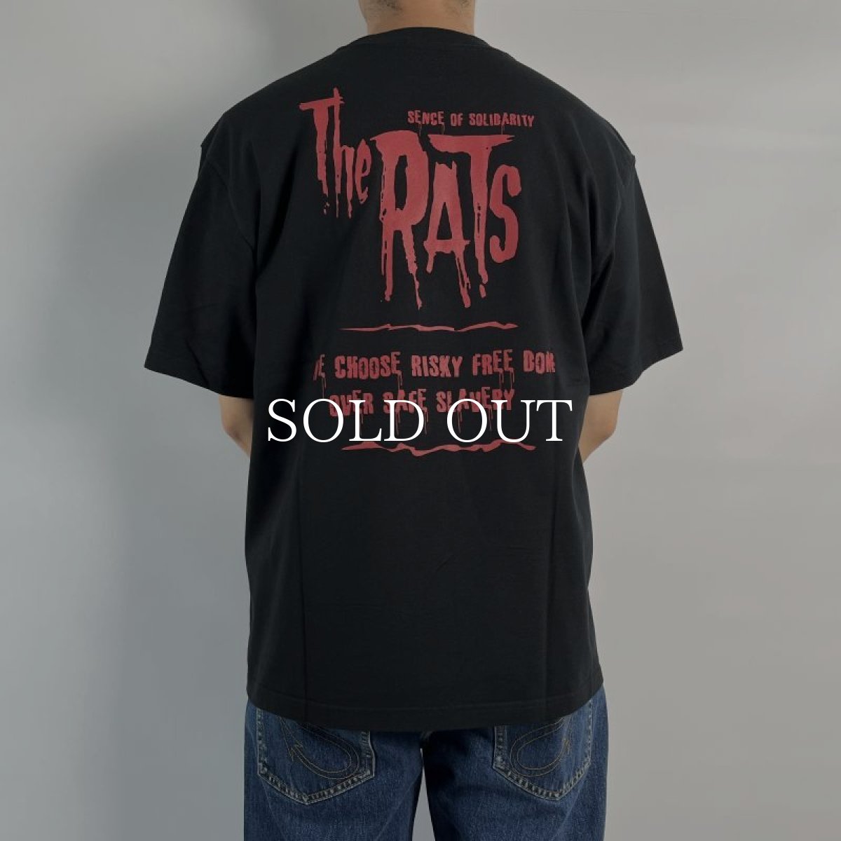 画像3: RATS  The RATS TEE (BLACK x RED) (3)