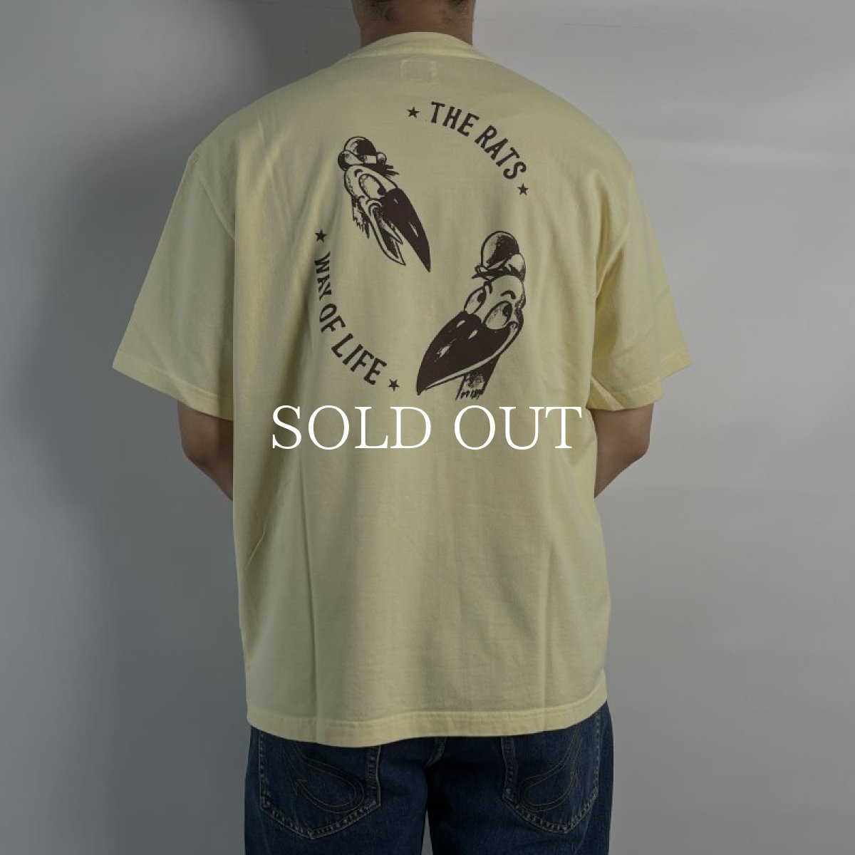 画像8: RATS  PECKERS TEE (LIGHT YELLOW) (8)