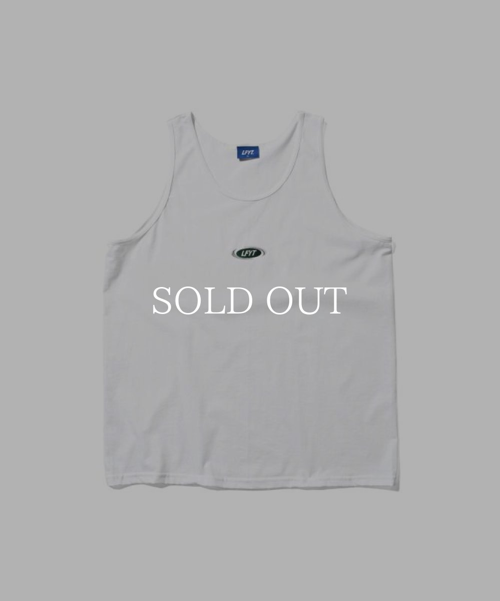 画像1: LFYT  OVAL LOGO TANKTOP (WHITE) (1)