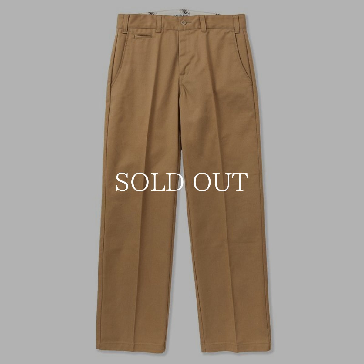 画像1: CALEE  T/C Chino trousers (Beige) (1)