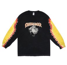 画像1: CHALLENGER  L/S TIE DYE ZOMBIE WOLF TEE (BLACK TIE DYE) (1)