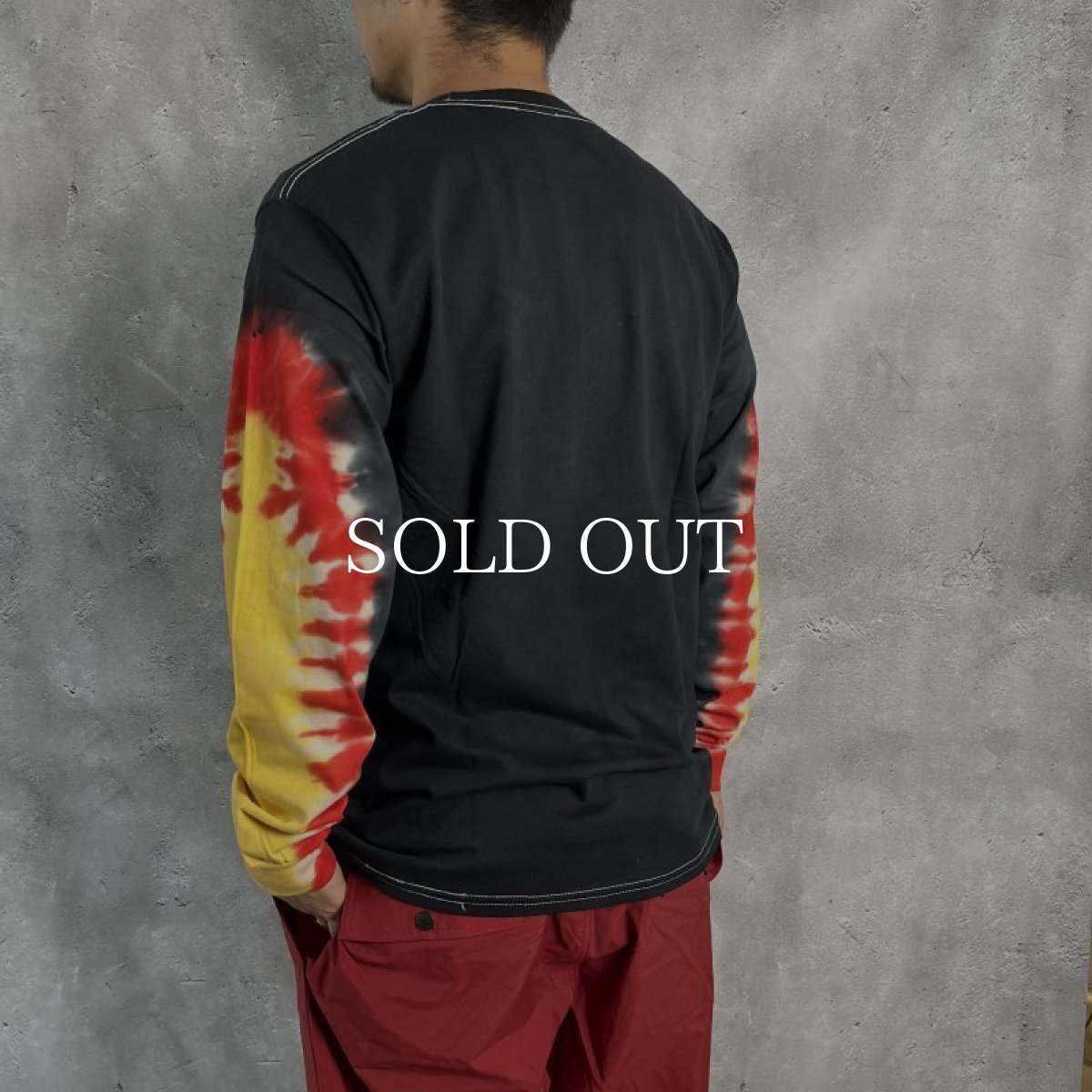 画像3: CHALLENGER  L/S TIE DYE ZOMBIE WOLF TEE (BLACK TIE DYE) (3)
