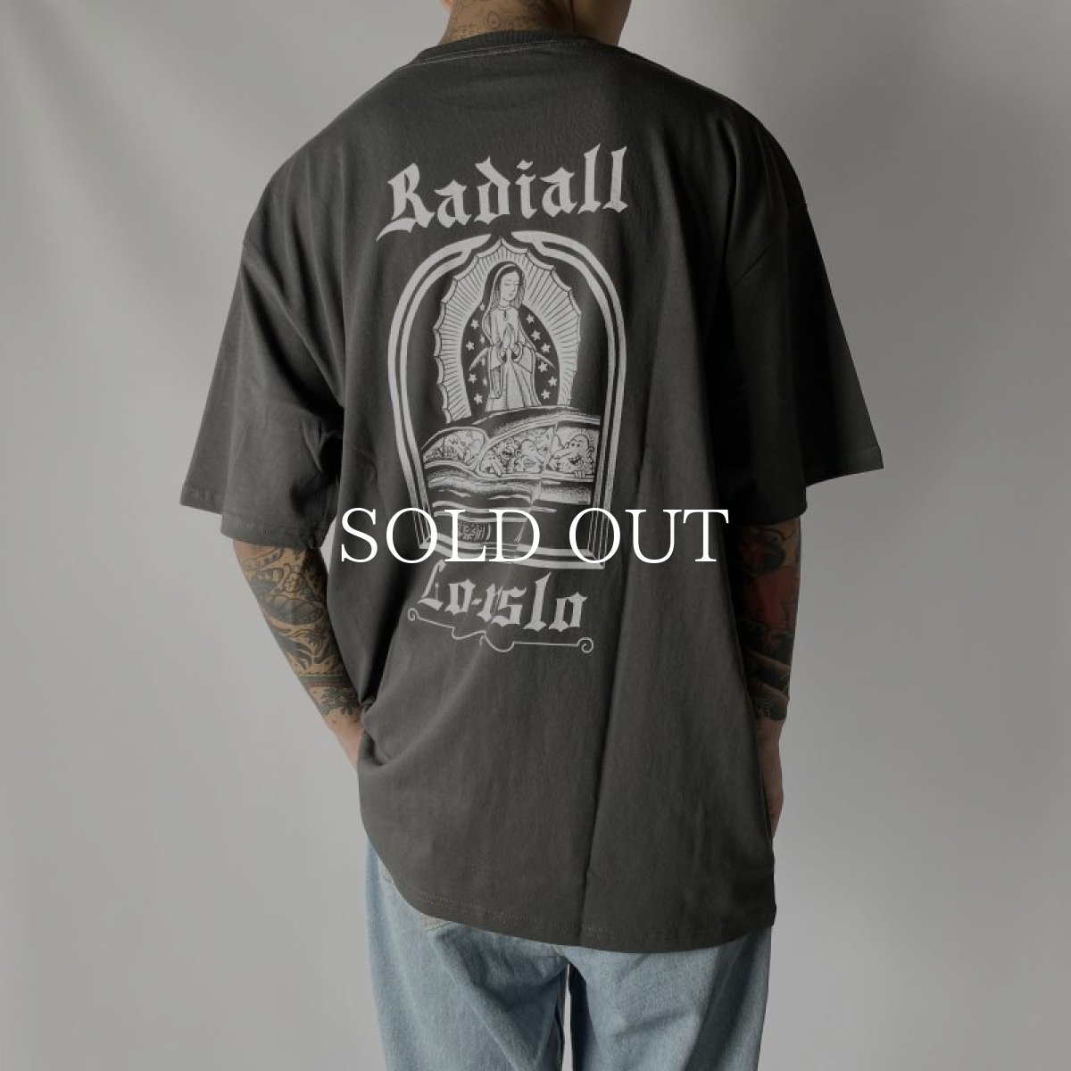 画像2: RADIALL  LO-N-SLO - CREW NECK T-SHIRT S/S (Ink Black) (2)