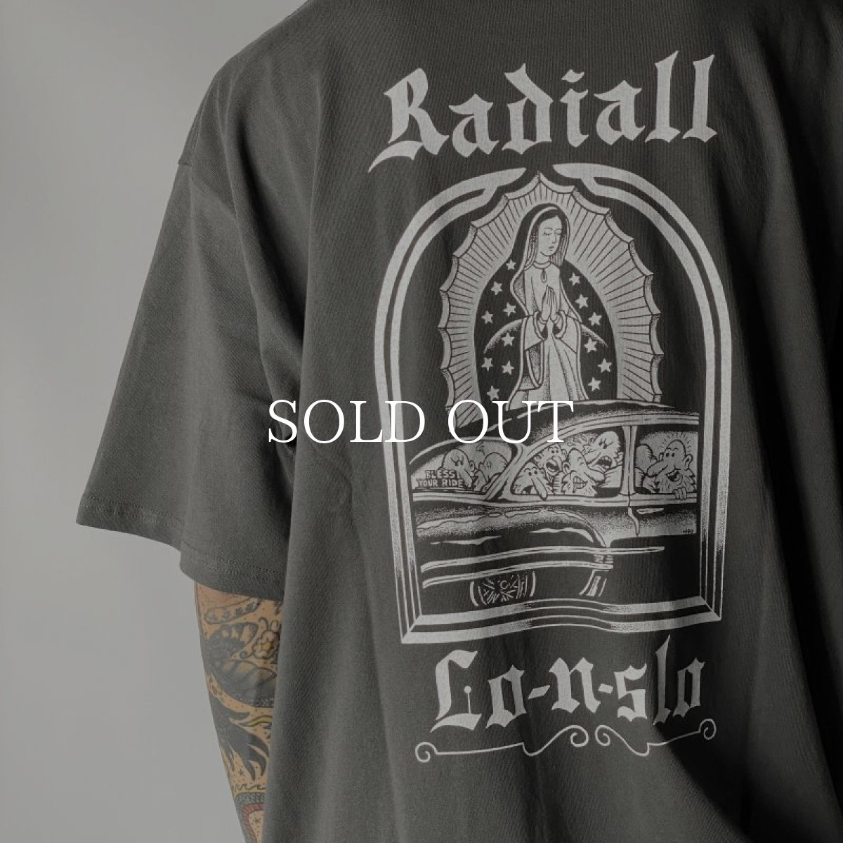 画像3: RADIALL  LO-N-SLO - CREW NECK T-SHIRT S/S (Ink Black) (3)