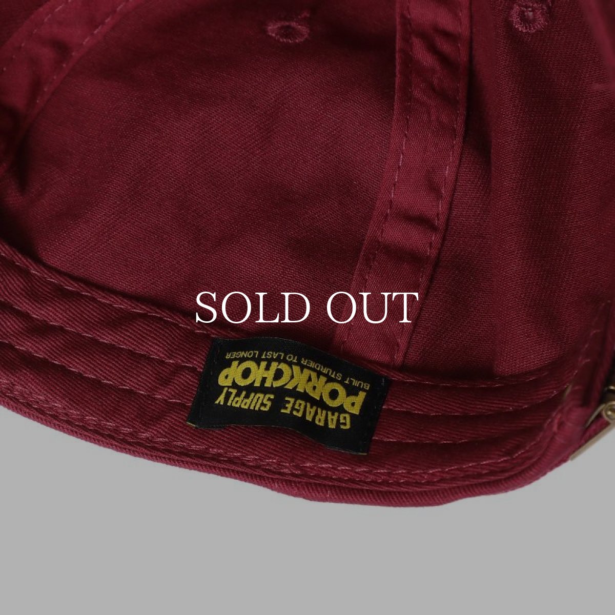 画像5: PORKCHOP GARAGE SUPPLY  P WAPPEN CAP (BURGUNDY) (5)