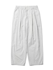 画像1: COOTIE   Check Weather Cloth 2 Tuck Easy Pants (Gray) (1)