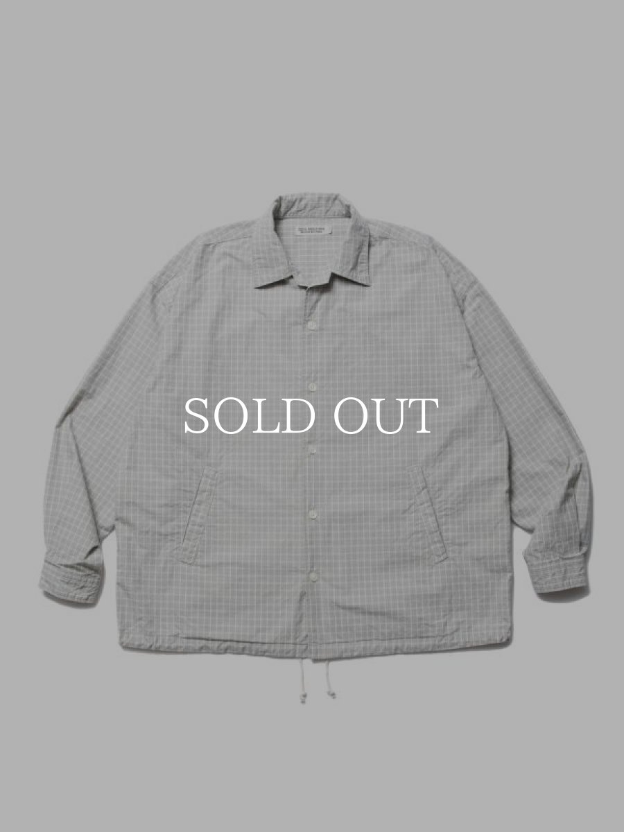 画像1: COOTIE   Check Weather Cloth O/C Jacket (Gray) (1)