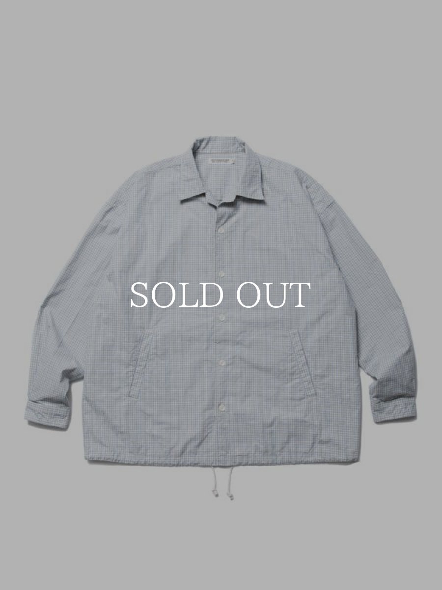 画像1: COOTIE   Check Weather Cloth O/C Jacket (Sax) (1)